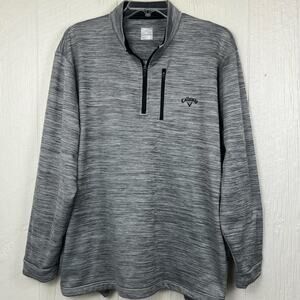 Callaway Fleece pullover men’s XXL long sleeve quarter zip, front zip pocket